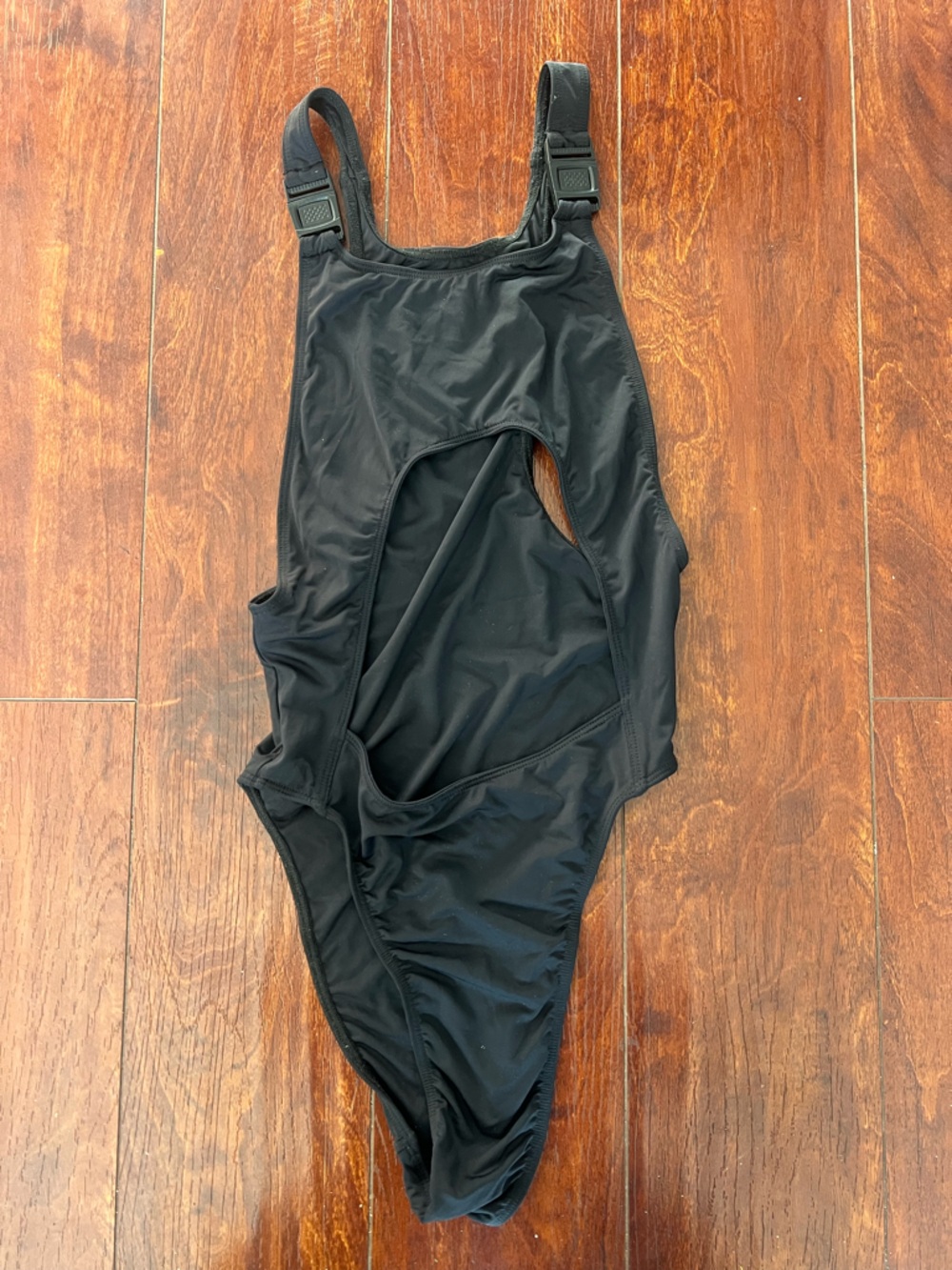 VGUC Riot Swim Black One-Piece Cutout Swimsuit Size Small